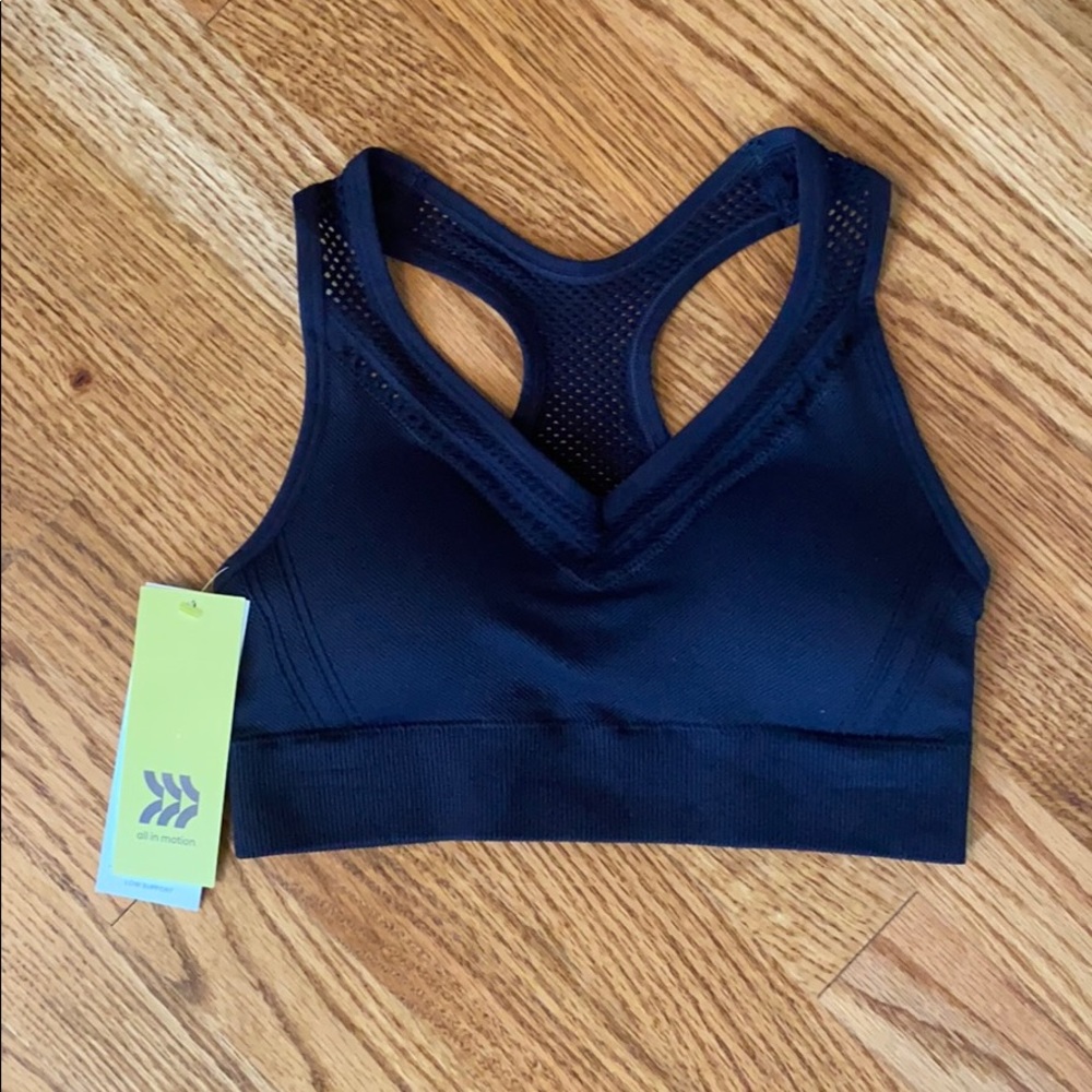 Women’s Low Support Black Sports Bra M